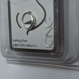 Icing Nose Ring Sterling Silver